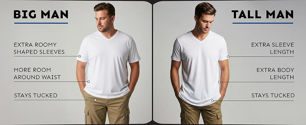 Thumbnail: Andrew Scott Men's V-Neck Undershirts, 100% Cotton Bulk Multipack