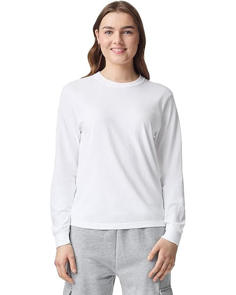 Thumbnail: Apparel Globe Men's Long Sleeve Cotton T-Shirt | Crew Neck Casual Everyday Tee