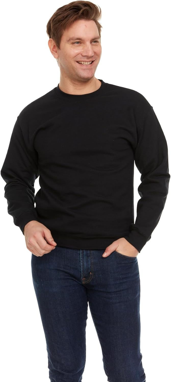 BILLIONHATS 24-Piece Bulk Combo Kit | 12 Men's Crewneck Sweatshirts