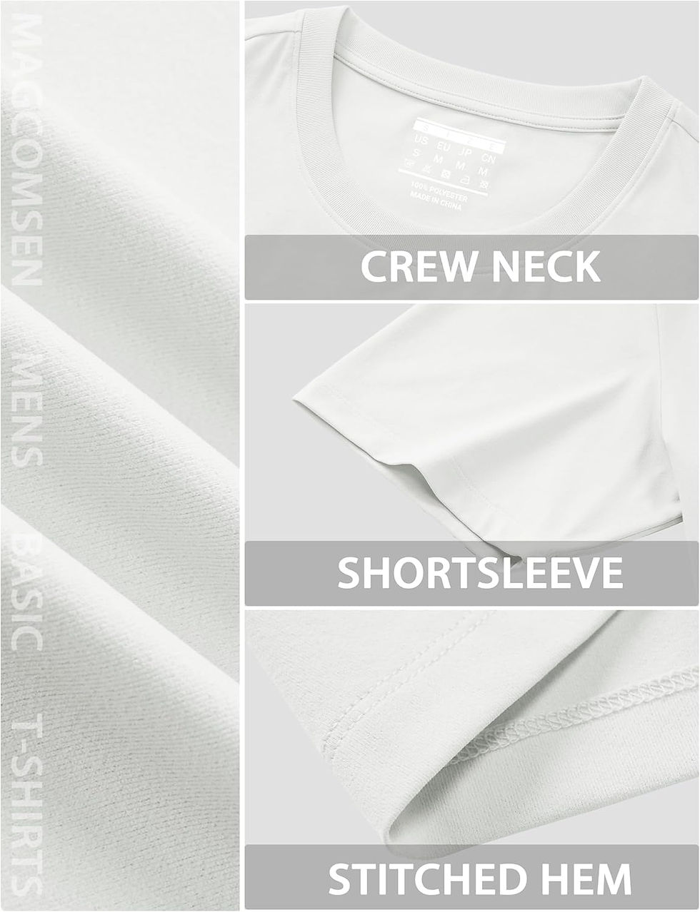 Thumbnail: MAGCOMSEN Men's UPF 80+ Sun Protection Short Sleeve T-Shirt | Moisture Wicking