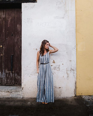 Liz Alig in sustainable and ethical fair trade chic apparel list of brands directory