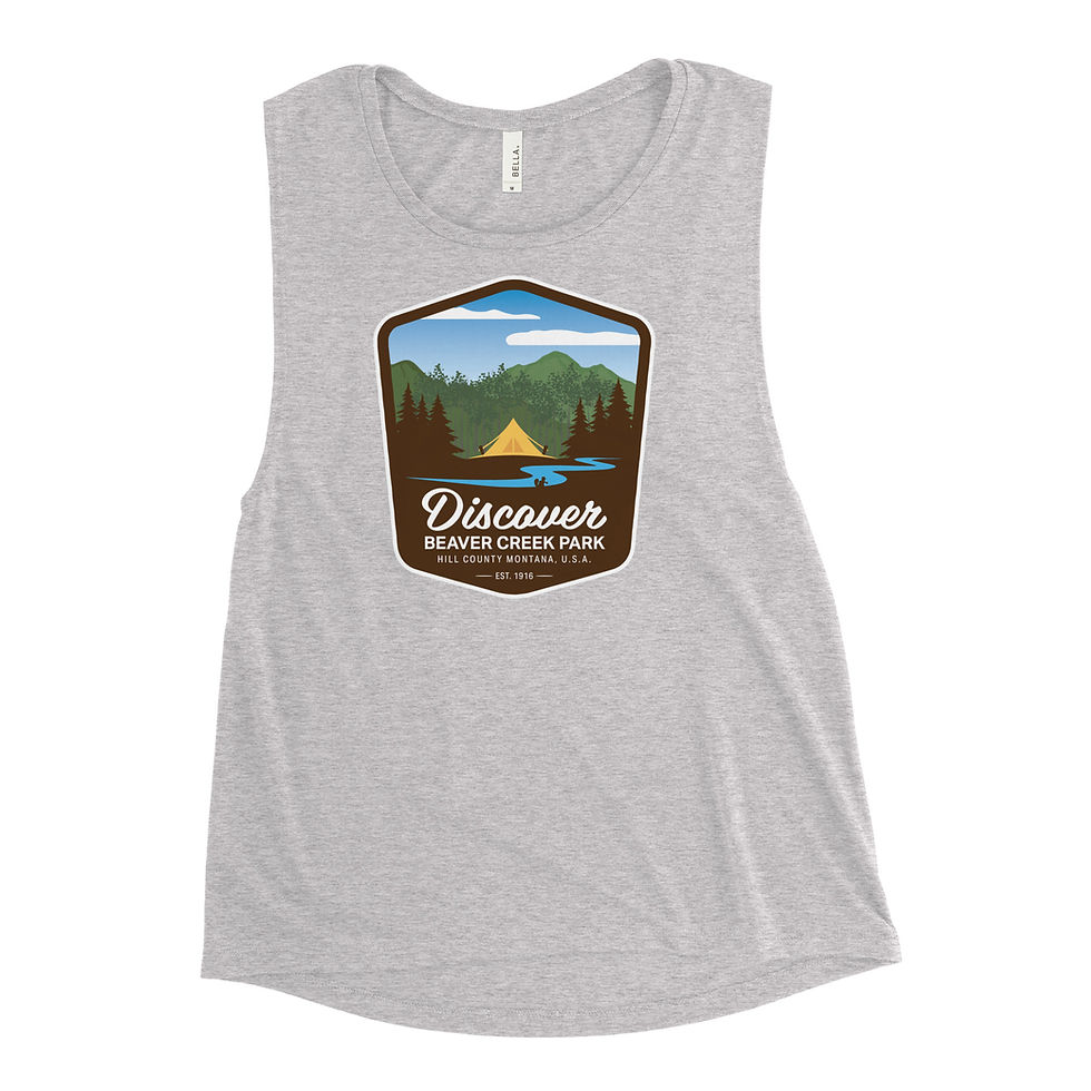 Thumbnail: Discover Beaver Creek Ladies’ Muscle Tank - Brown