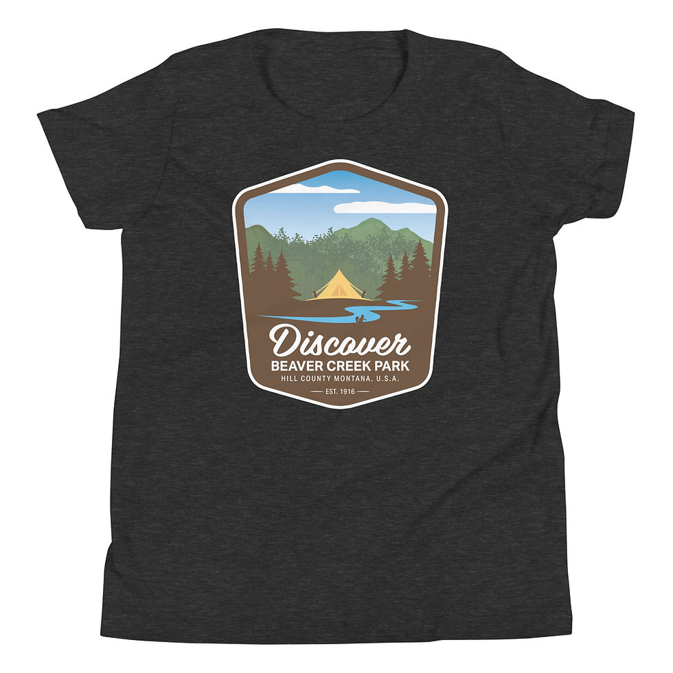 Thumbnail: Youth Discover Beaver Creek Park T-Shirt - Brown