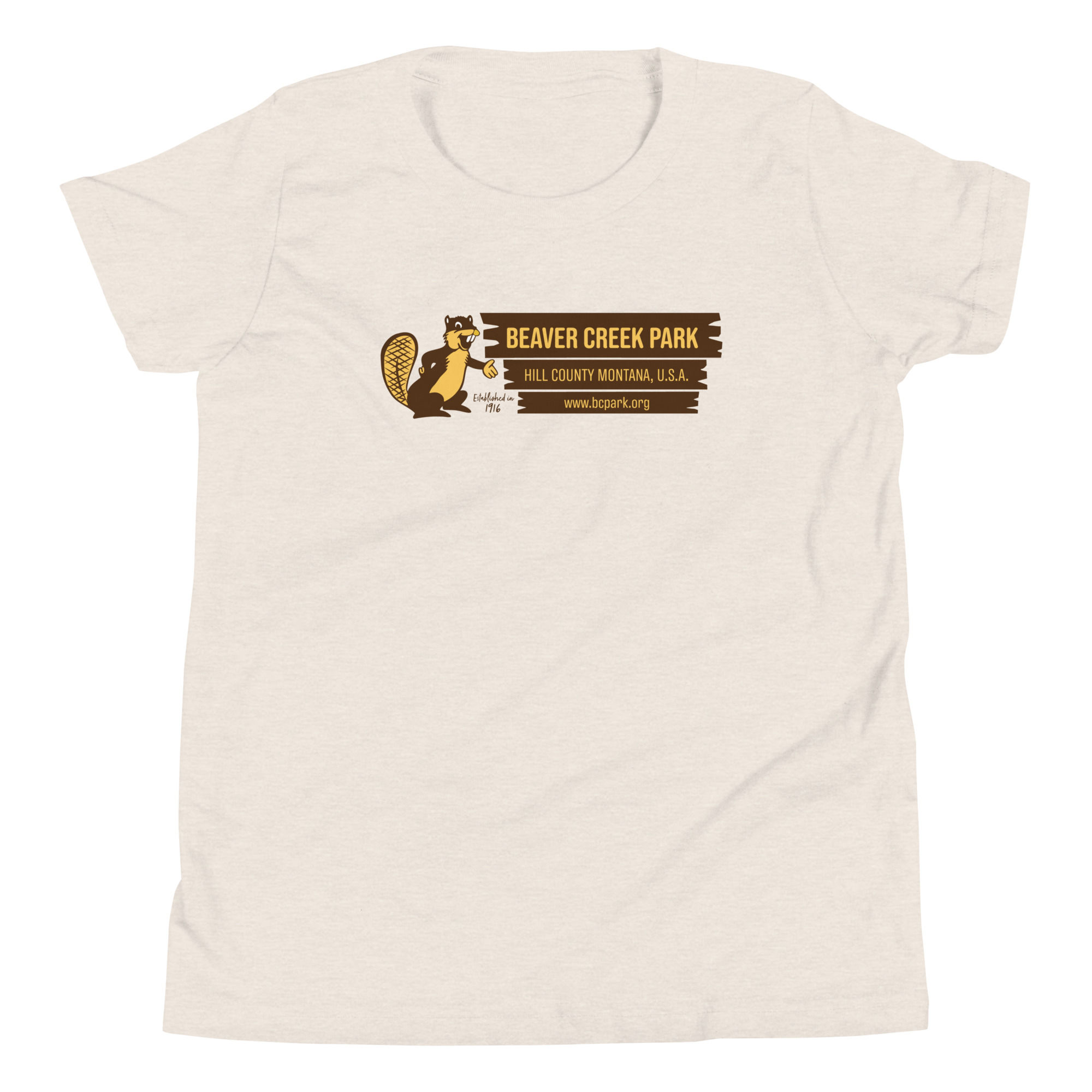 Youth Beaver Creek Park Retro Logo T-Shirt
