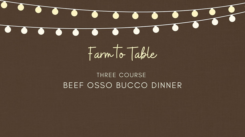 Beef Osso Bucco Dinner