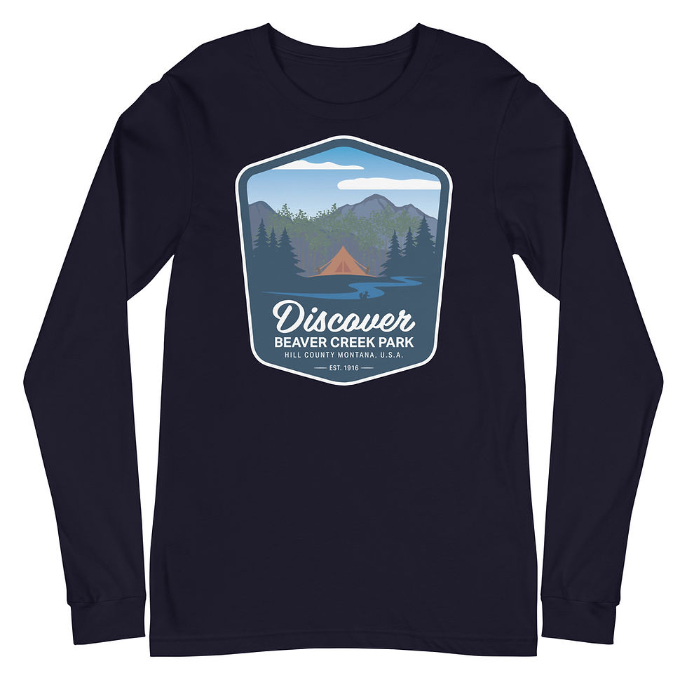 Thumbnail: Discover Beaver Creek Park Long Sleeve Dark T-Shirt