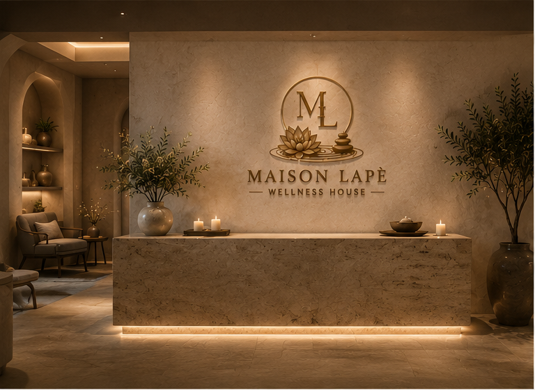 Reception area of Maison Lapē Wellness House