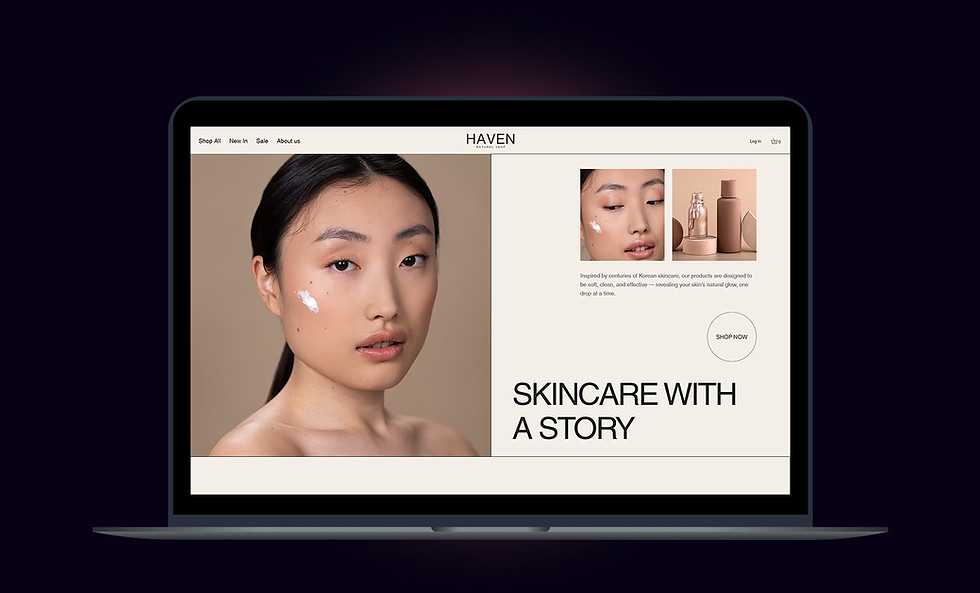 premium wix studio template beauty skin care