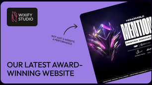 Wixify Studio Wins Its Third Web Design Award: Honorable Mention in the NewForm Design Challenge