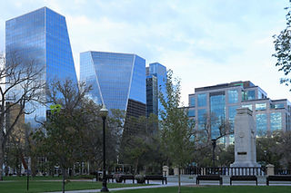 Regina, Canada city center scene