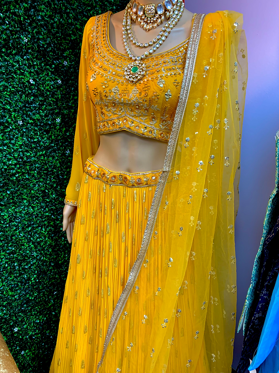 Thumbnail: Yellow Lahenga