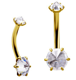 Bijou de nombril "CUBIC ZIRCONIA"