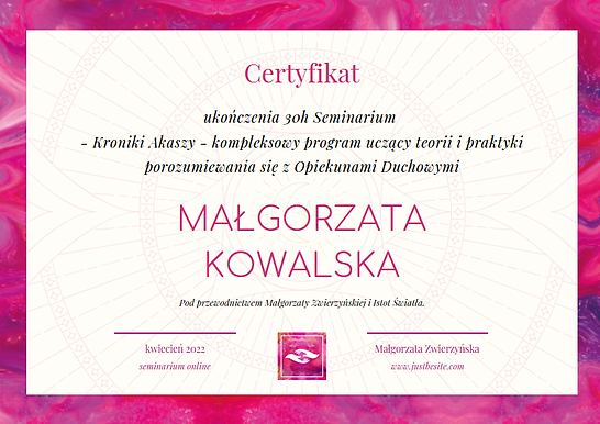 Certyfikat kursu