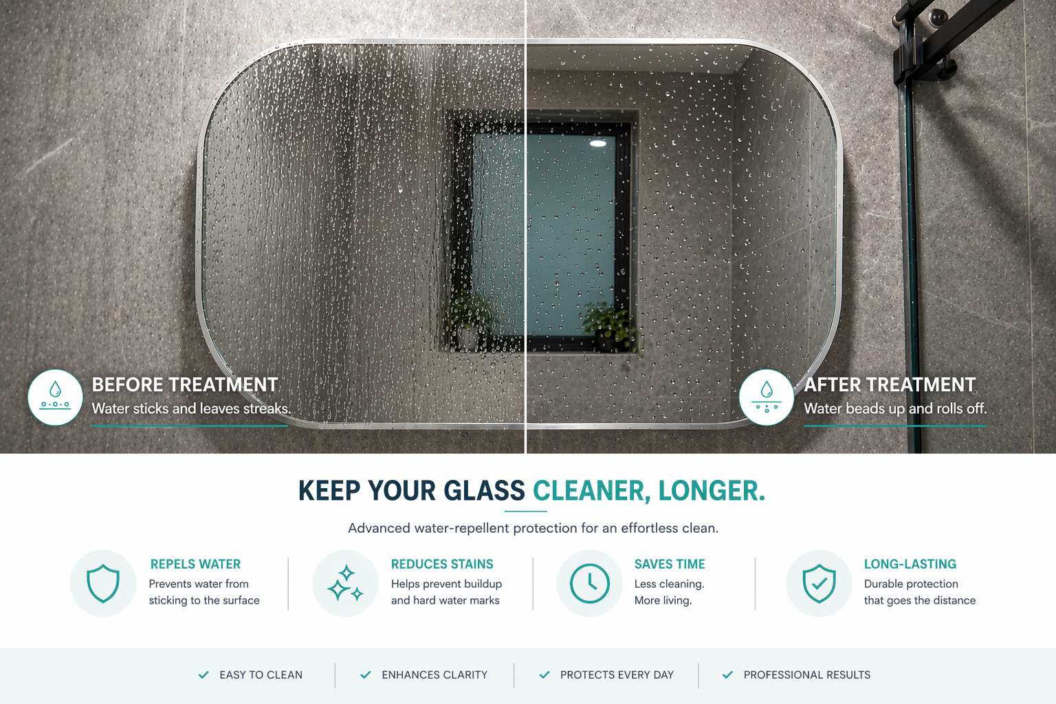 Why choose us glass treatment result