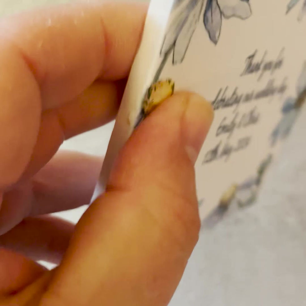 Thumbnail: Wedding Day Keepsake Ceramic Tile Coaster 10.8cm x 10.8cm - Personalised
