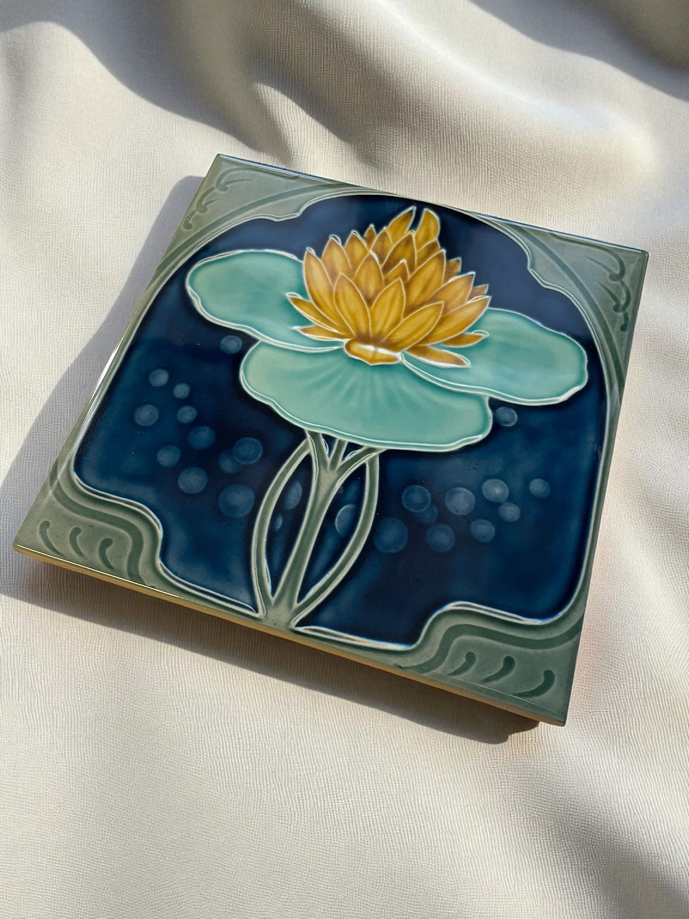 Thumbnail: Art Nouveau No.2 Design Image Reproduction Ceramic Wall Tile