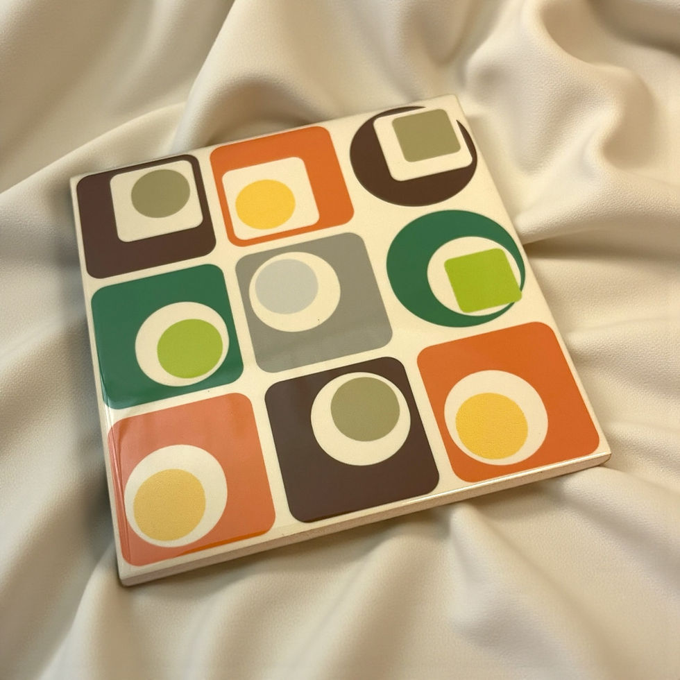 Thumbnail: Atomic Era Style Retro Wall Tiles - 1970's Geometric
