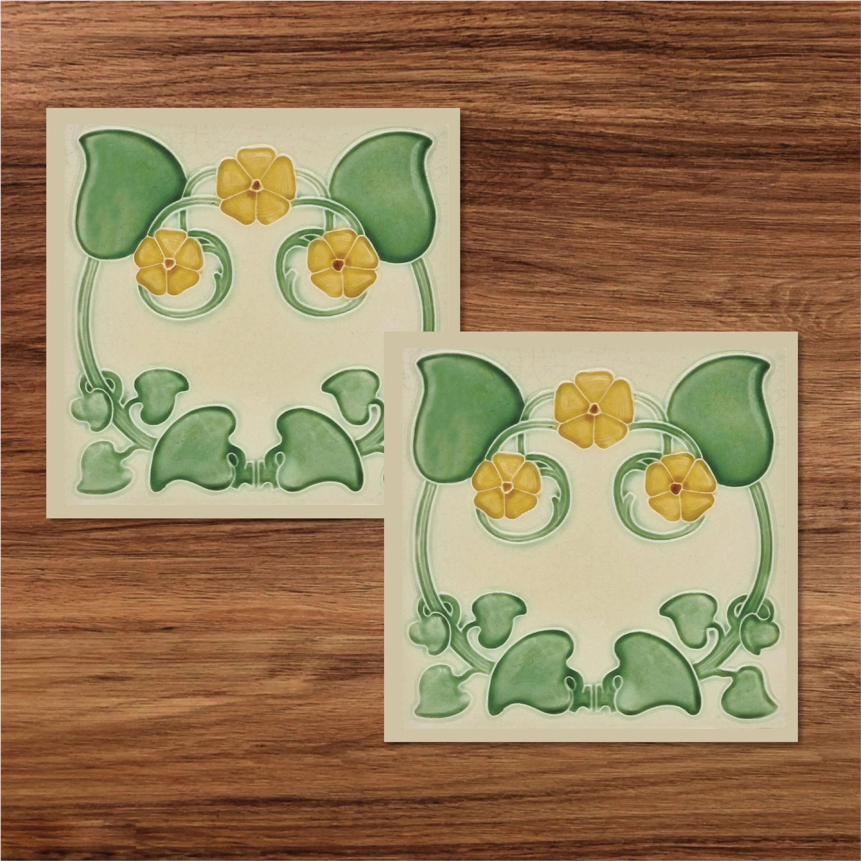 Art Nouveau No.58 Design Image Reproduction Ceramic Wall Tile