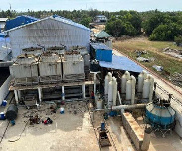 Fish processing ETP facility where NutriServe Rapid Oxidizer was used for condensate odour control.