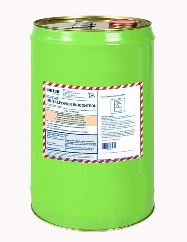 UNITOR™ DieselPower™ Biocontrol fuel biocide for microbial contamination control supplied in India by Amalgam Biotech