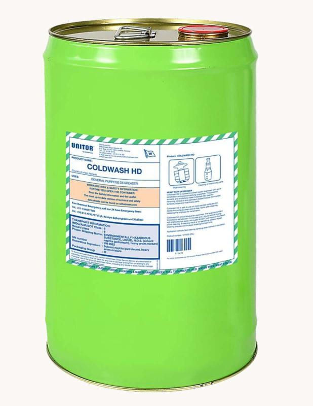 UNITOR™ Coldwash HD™ heavy-duty marine degreaser for oil and grease removal supplied in India by Amalgam Biotech