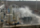 High-pressure misting system with SS header pipeline installed across the potato starch ETP for odour control.