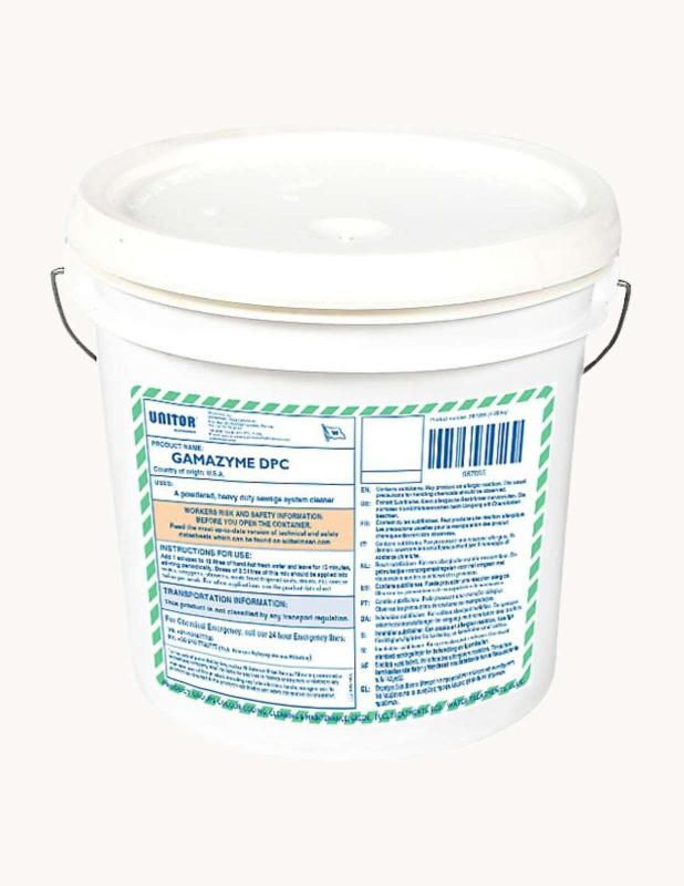 UNITOR™ Gamazyme™ DPC biological drain and pipe cleaning treatment supplied in India by Amalgam Biotech