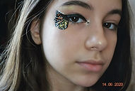 butterfly makeup, eye makeup