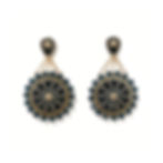 Dalia in Montanablau, Anthrazit und Gold