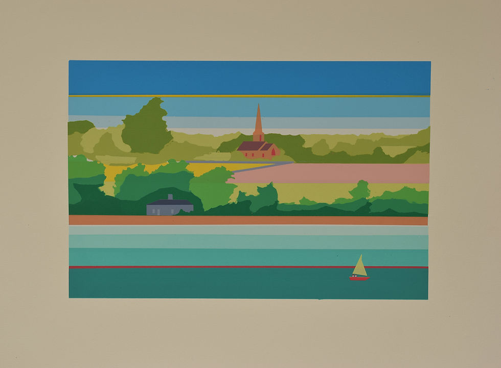 Jane Stothert - St Edwen’s from the Menai Straits