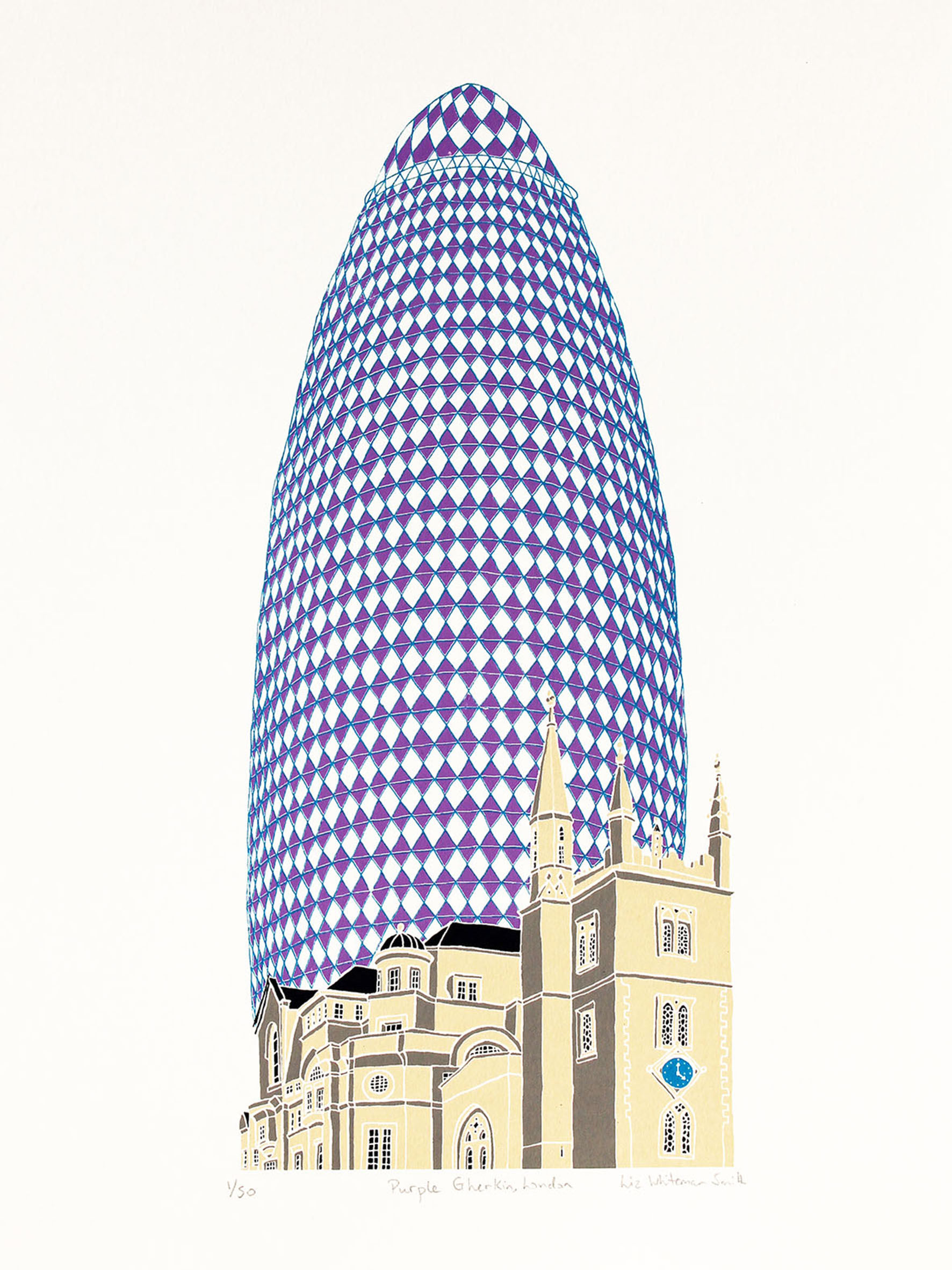 Liz Whiteman Smith - Purple Gherkin, London