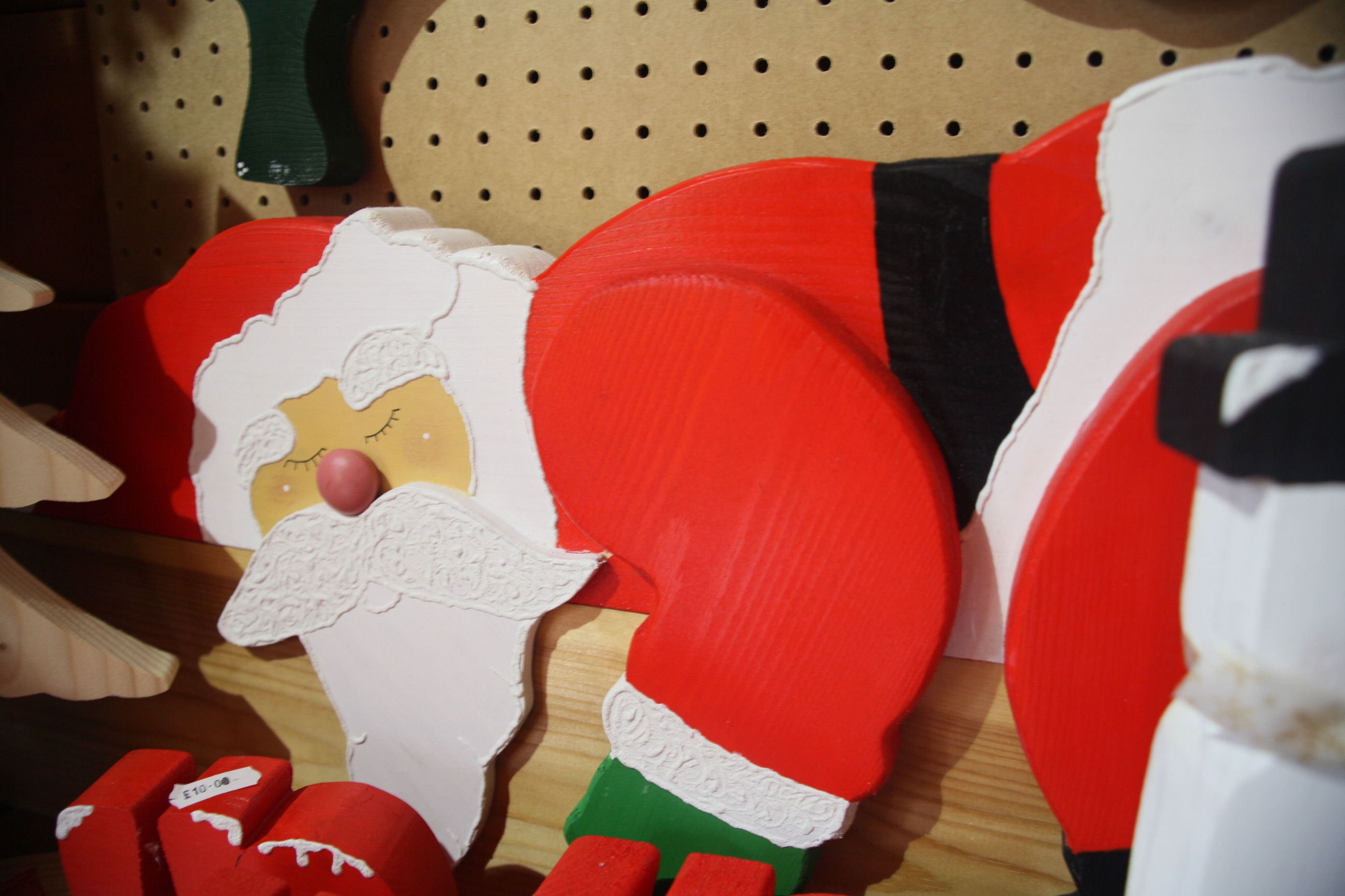 Sleeping Santa Wooden Craft