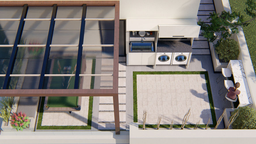 "Designify Architecture Firm - Egypt and UAE: Breathtaking Views - The rooftop provides breathtaking views of the city."