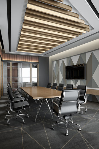 "Efficient Meeting Space - Designify's Contemporary Design - Collaboration in Egypt and UAE"