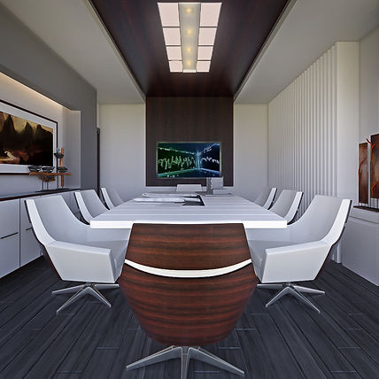 Rich Wood Textures at the Front Desk - Designify Interior Design Services in Egypt and UAE