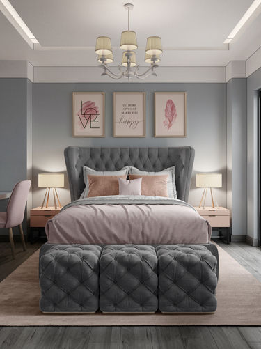 "Designify Architecture Firm's Bedroom 1 - Residential Project in Egypt and UAE"