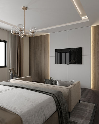 "Elegance and Simplicity in Master Bedroom - Residential Interior by Designify"