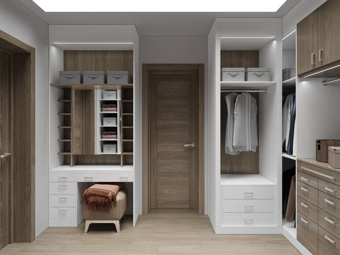 "Effortless Style and Functionality - Dressing Room Design by Designify"