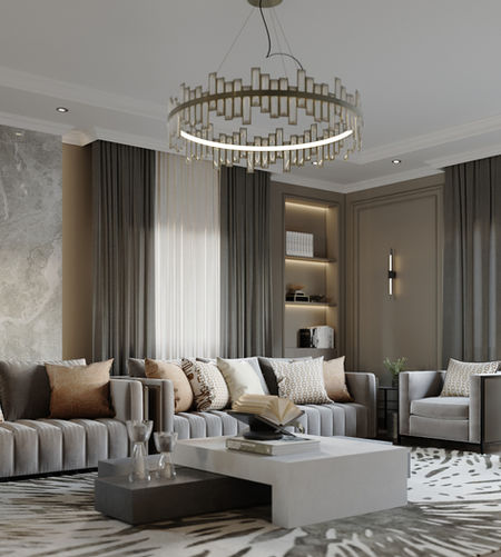 "Inviting and Luxurious Space - Residential Interior Design by Designify"