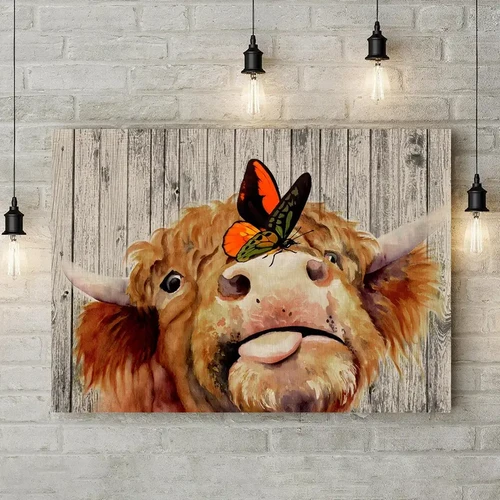 Butterfly Cow Canvas Castle