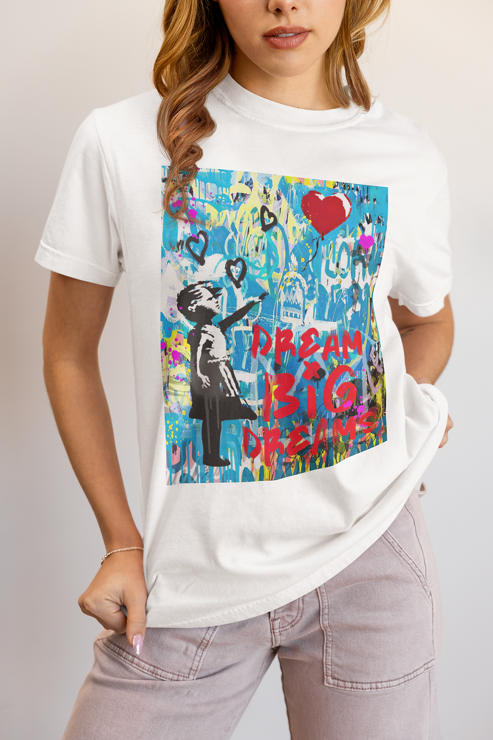 Blue Girl - Banksy Tee