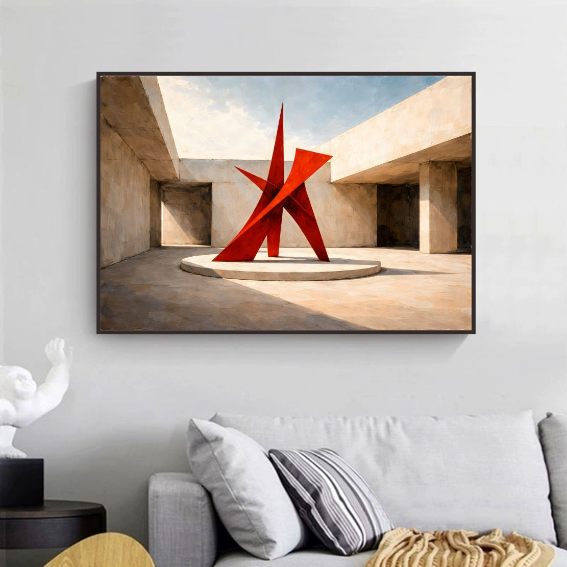 Red Star Sculpture