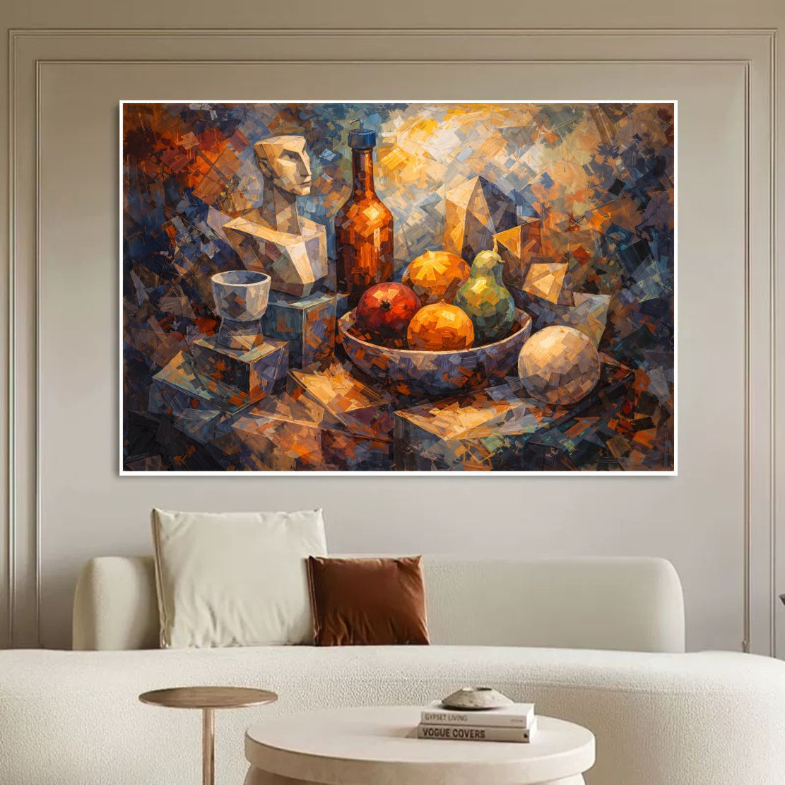 Cubist Fruit Still Life