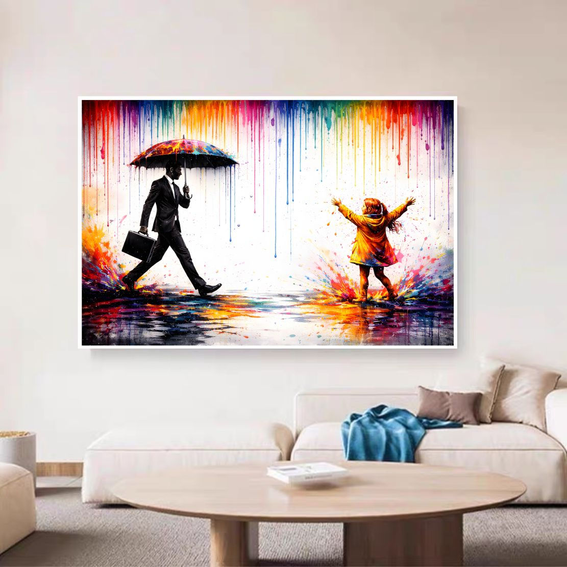 Rain III– Banksy