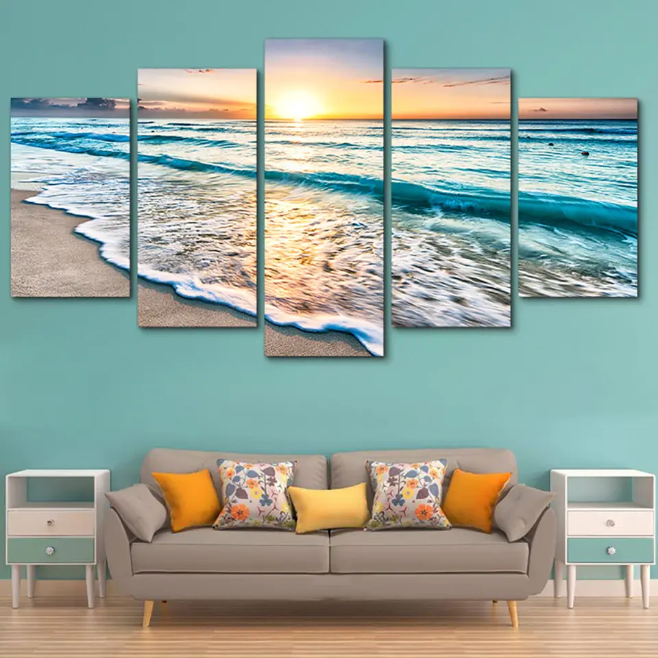 Thumbnail: Sun on Waves - 5 Panel
