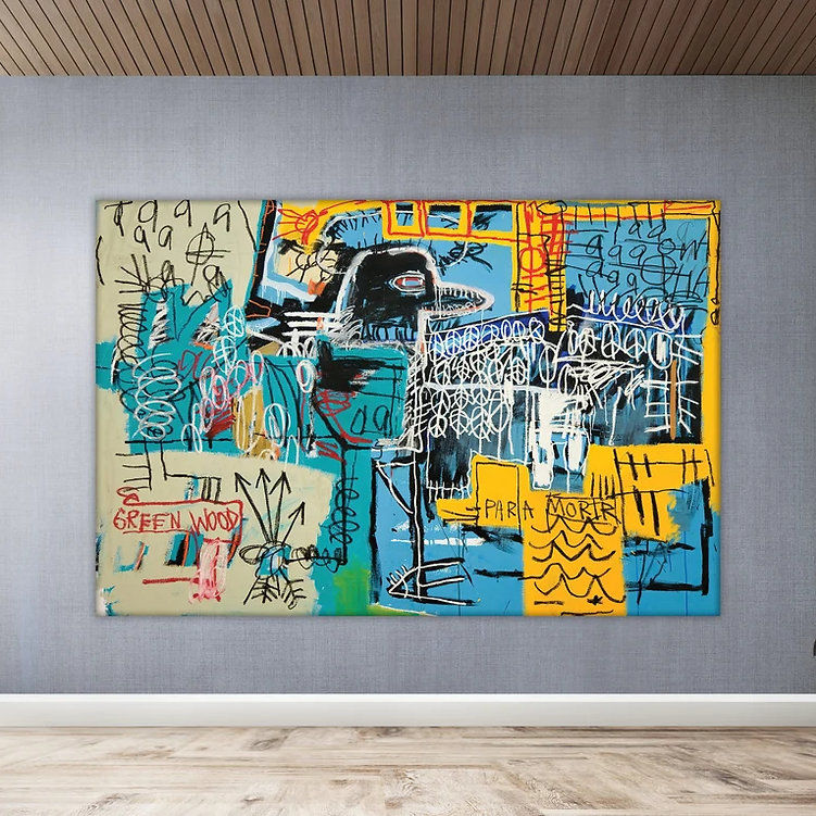 Blue and Yellow - Basquiat