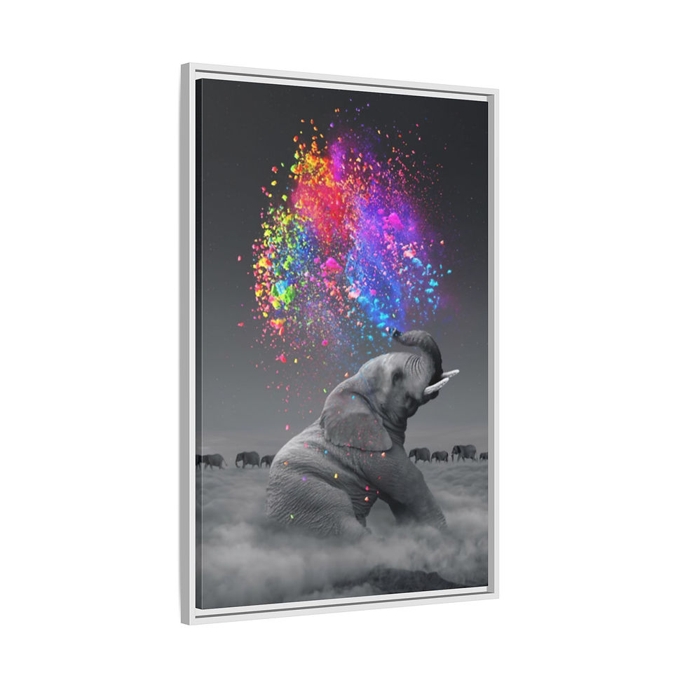 Thumbnail: Elephant Swish - Framed