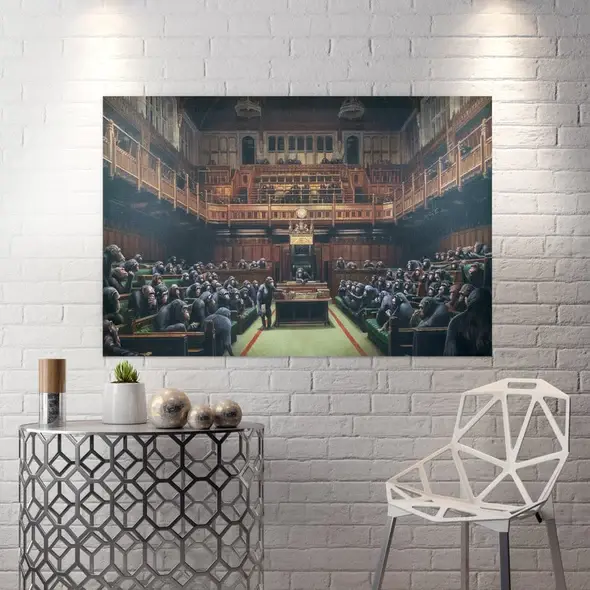 Gorilla Court - Banksy