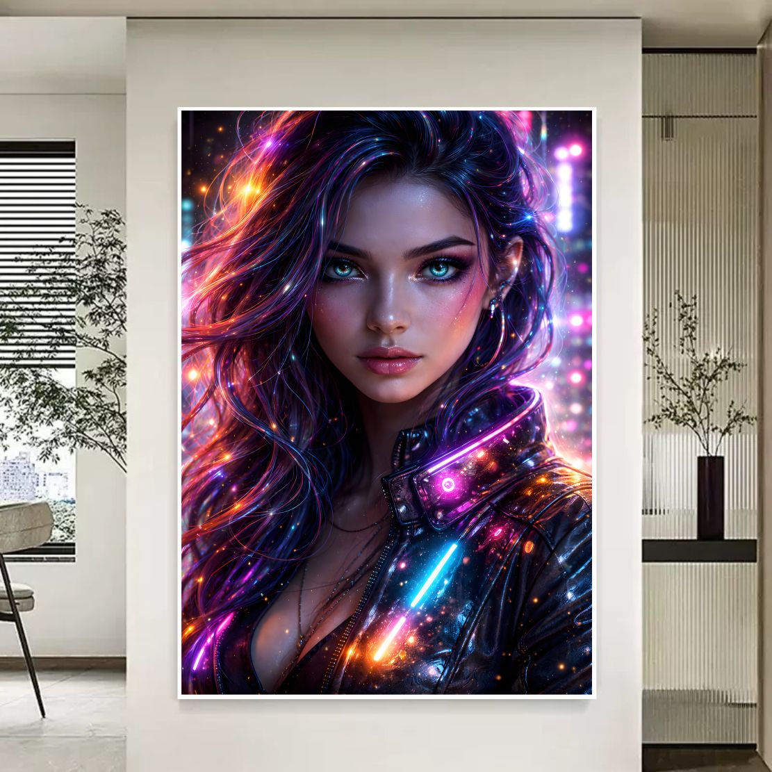 Neon Cyber Beauty
