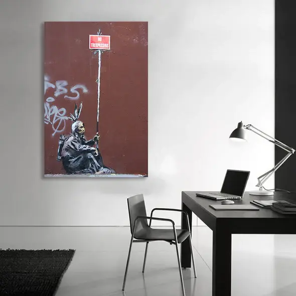 No Trespassing - Banksy